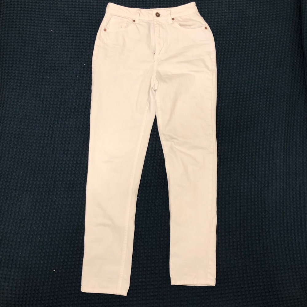 White Straight Jeans
